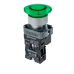 MTB2-BW3613 Кнопка грибовидная без фиксации, с подсветкой, 24V, 1NO, зеленый