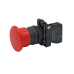 MTB5-AC42 Кнопка грибовидная красная, 40 мм, пружиный возврат, 1NС, IP65, пластик